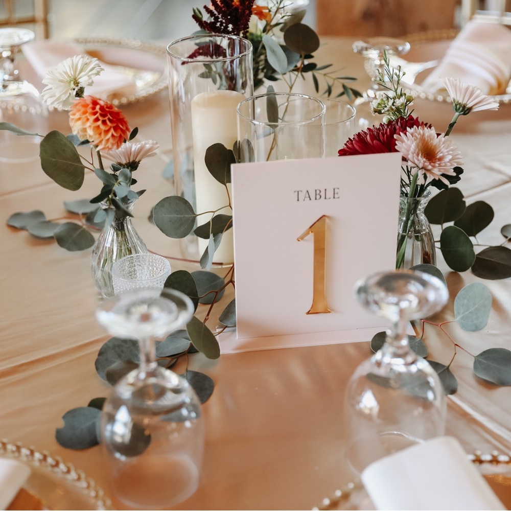 Acrylic Table Numbers
